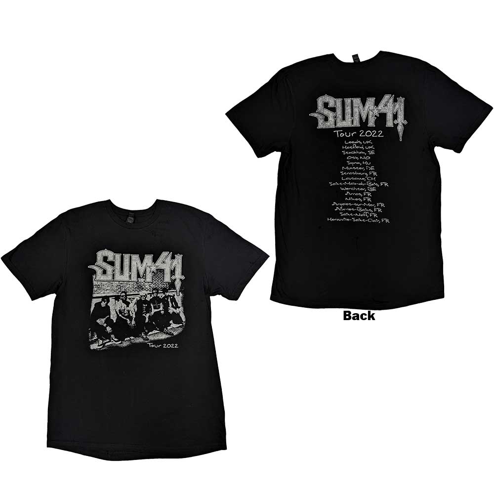 Sum 41 - Band Photo European Tour 2022 - T-Shirt Black