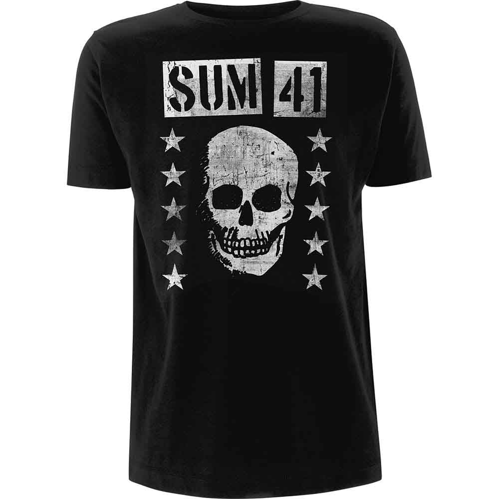 Sum 41 - Grinning Skull - T-Shirt Black