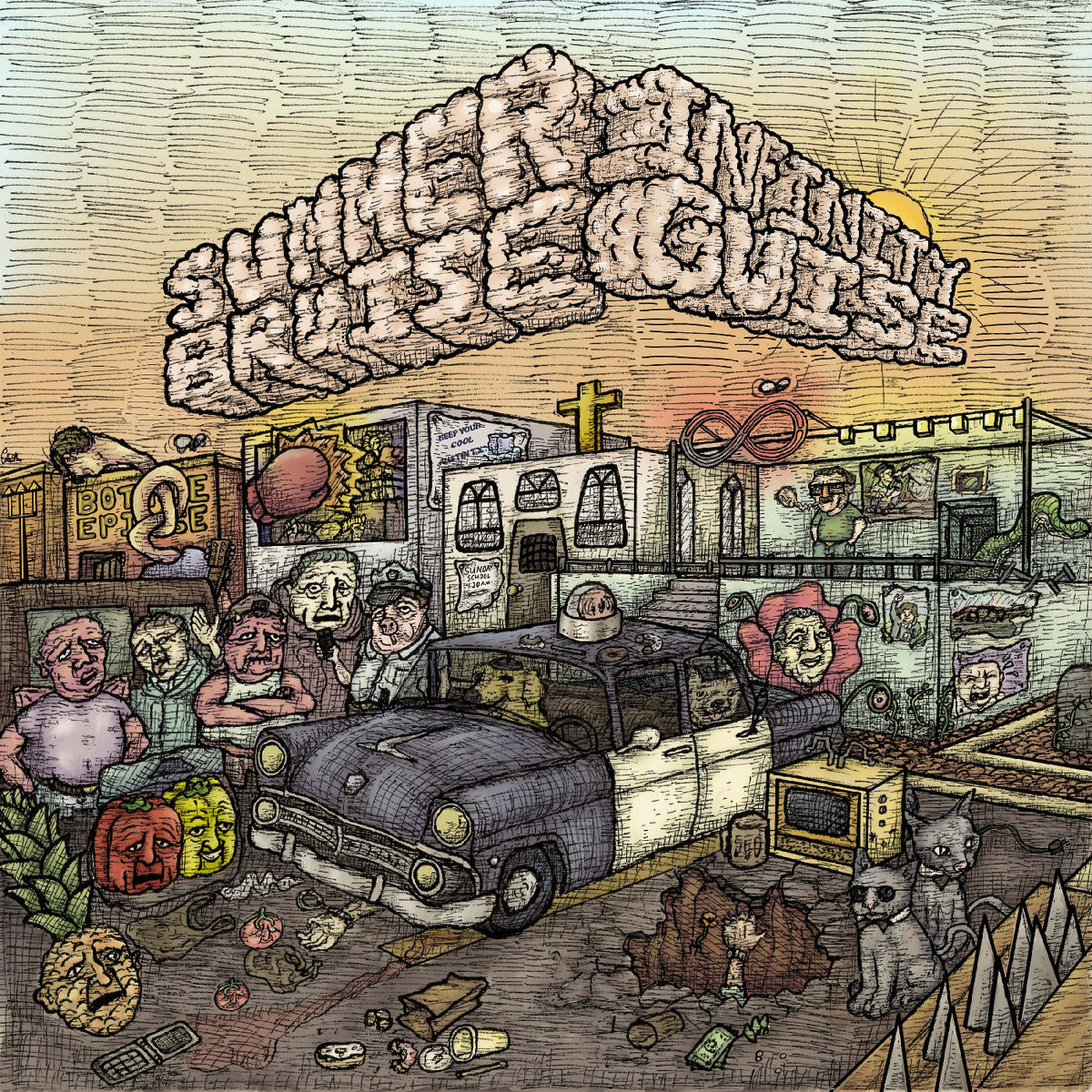 Summerbruise - Infinity Guise (Clear W/ Orange & Red Swirl Vinyl) - Vinyl