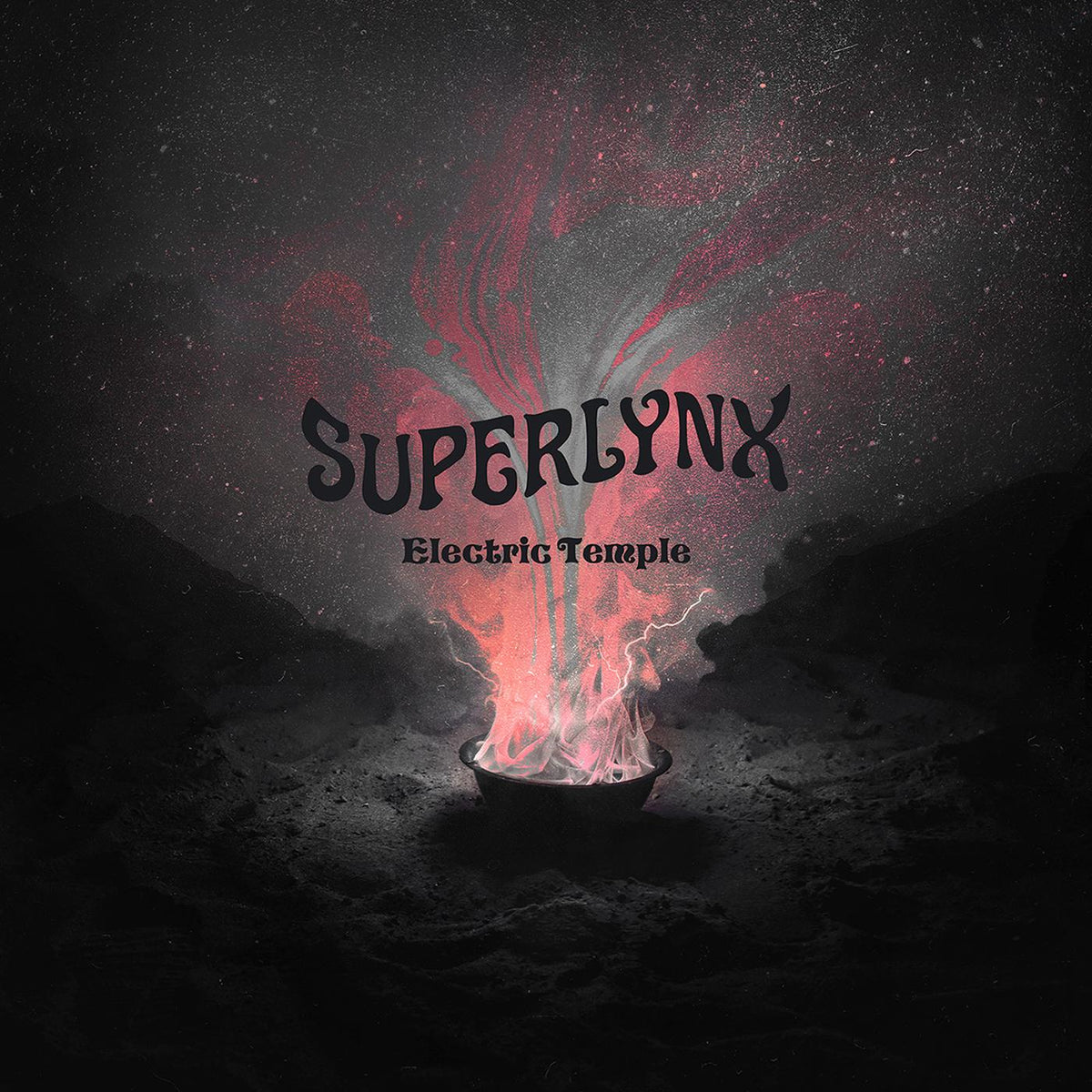 Superlynx - Electric Temple (BLACK WITH WHITE SPLATTER VINYL) - Vinyl