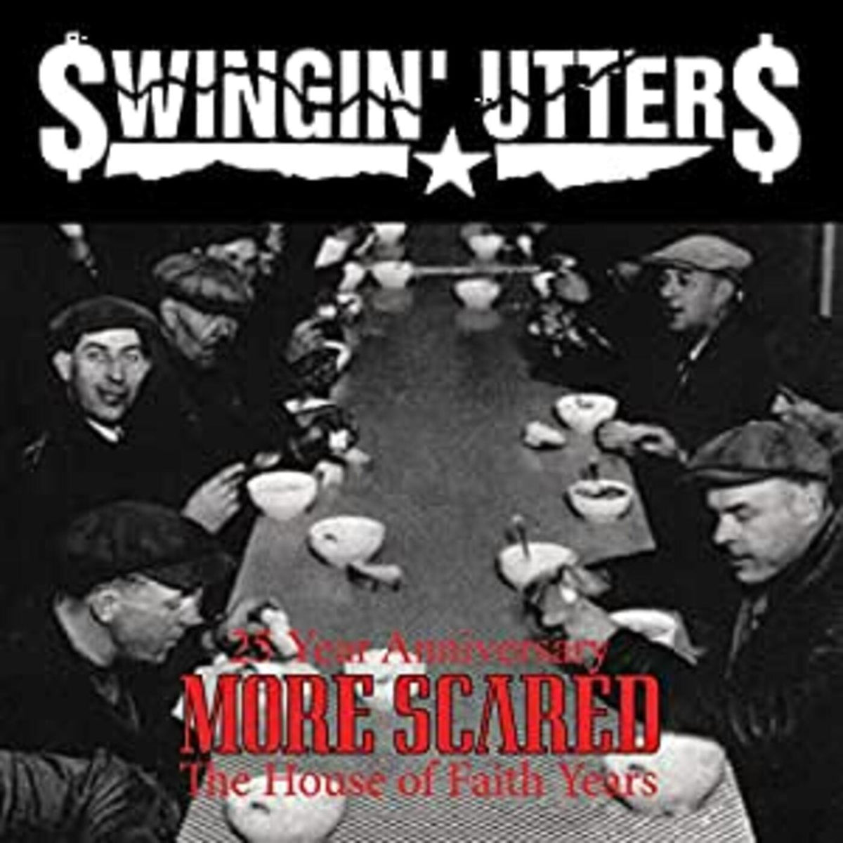 Swingin' Utters - More Scared (BLACK & WHITE VINYL) - Vinyl