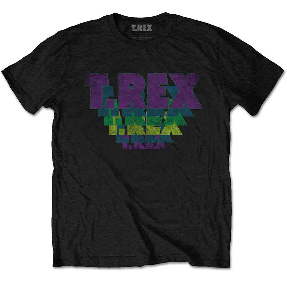 T-rex - Stacked Logo - T-Shirt Black