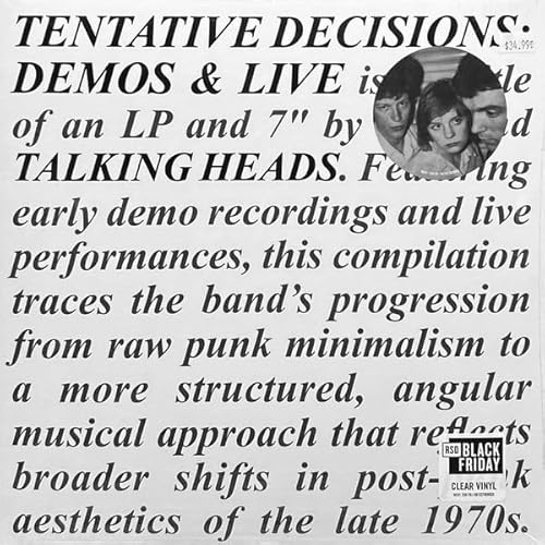 Talking Heads - Tentative Decisions: 1974-1976 [Lp + 7"] [RSD 11.28.25] - Vinyl