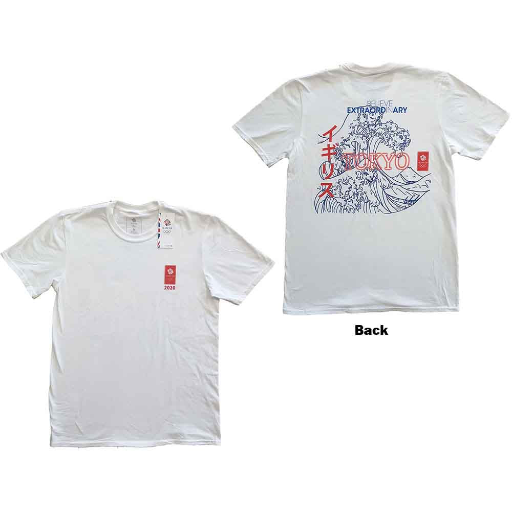 Team GB - Crashing Waves - T-Shirt White