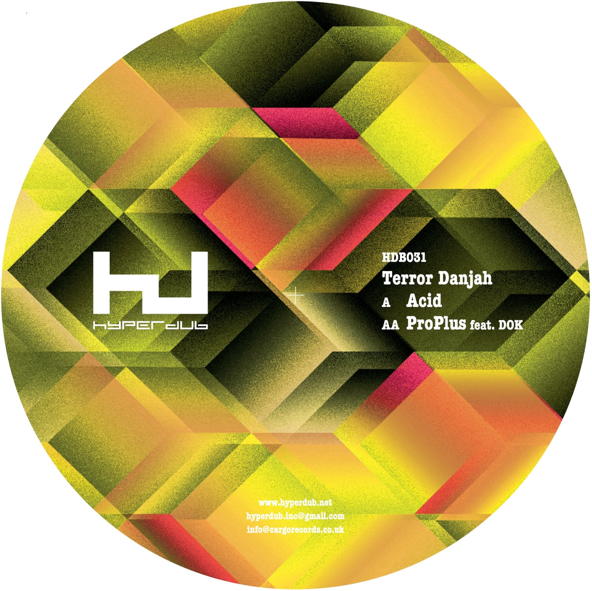 Terror Danjah ft. D.O.K - Acid / Pro Plus 12" - Vinyl