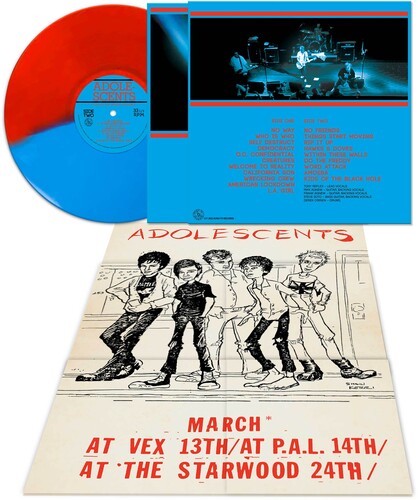 The Adolescents - Live At The House Of Blues (Colored Vinyl, Red, Blue, Poster) - Vinyl