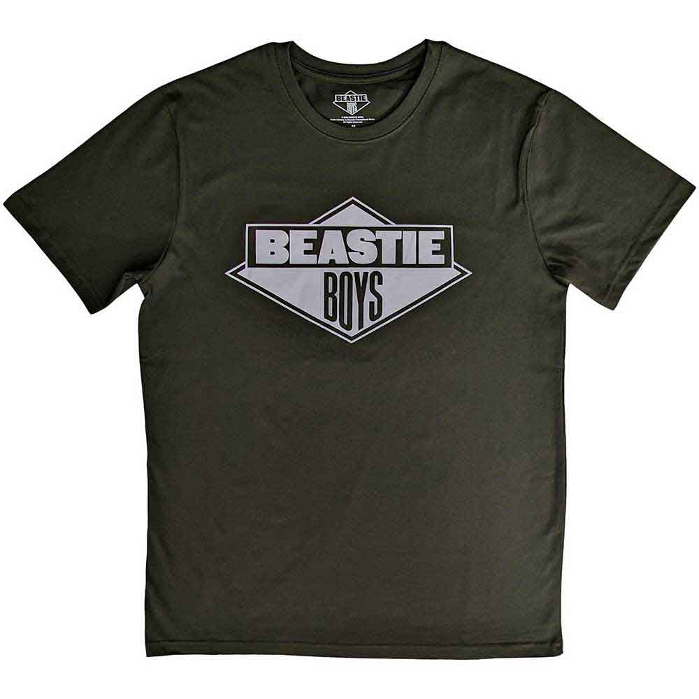 The Beastie Boys - Black & White Logo - T-Shirt Green
