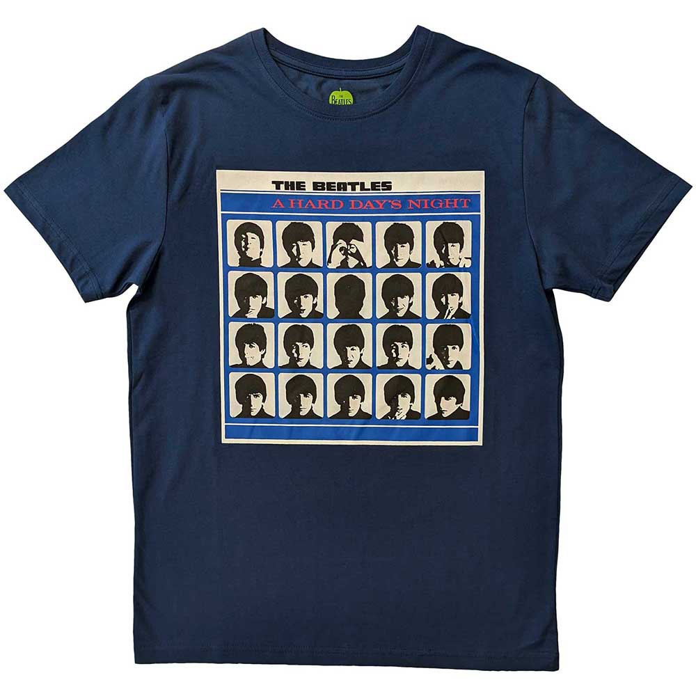 The Beatles - A Hard Day's Night Album Cover - T-Shirt Blue
