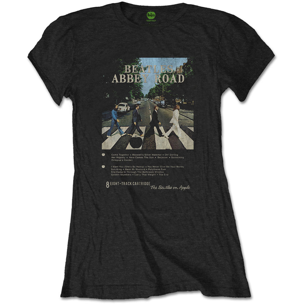 The Beatles - Abbey Road 8 Track - T-Shirt Black