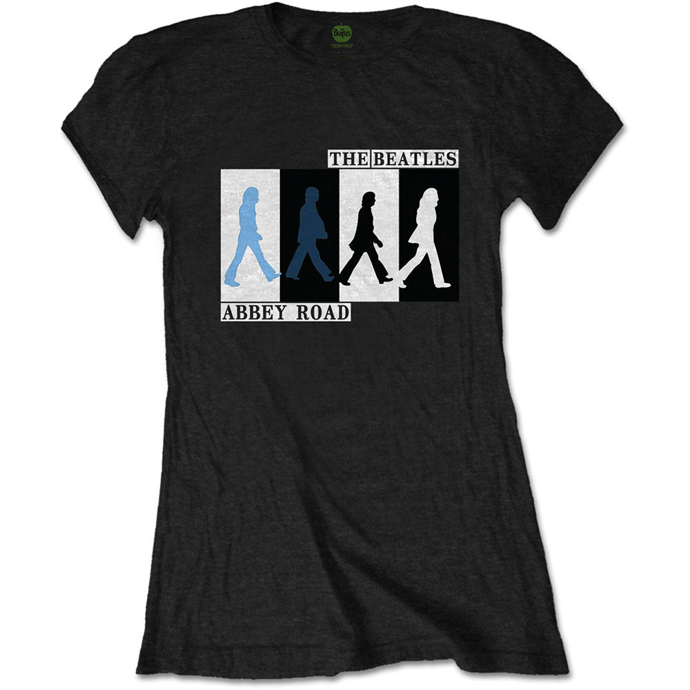 The Beatles - Abbey Road Colours Crossing - T-Shirt Black