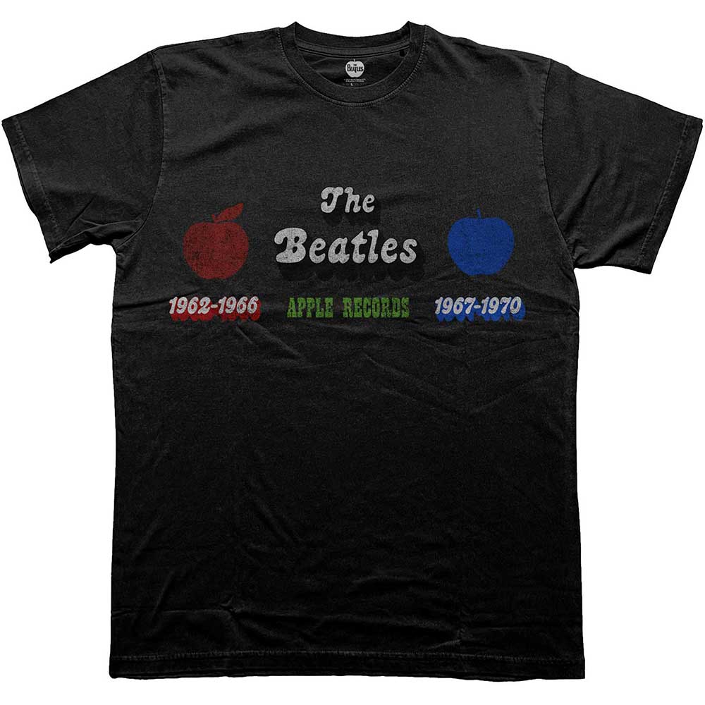 The Beatles - Apple Years Red & Blue - T-Shirt Black