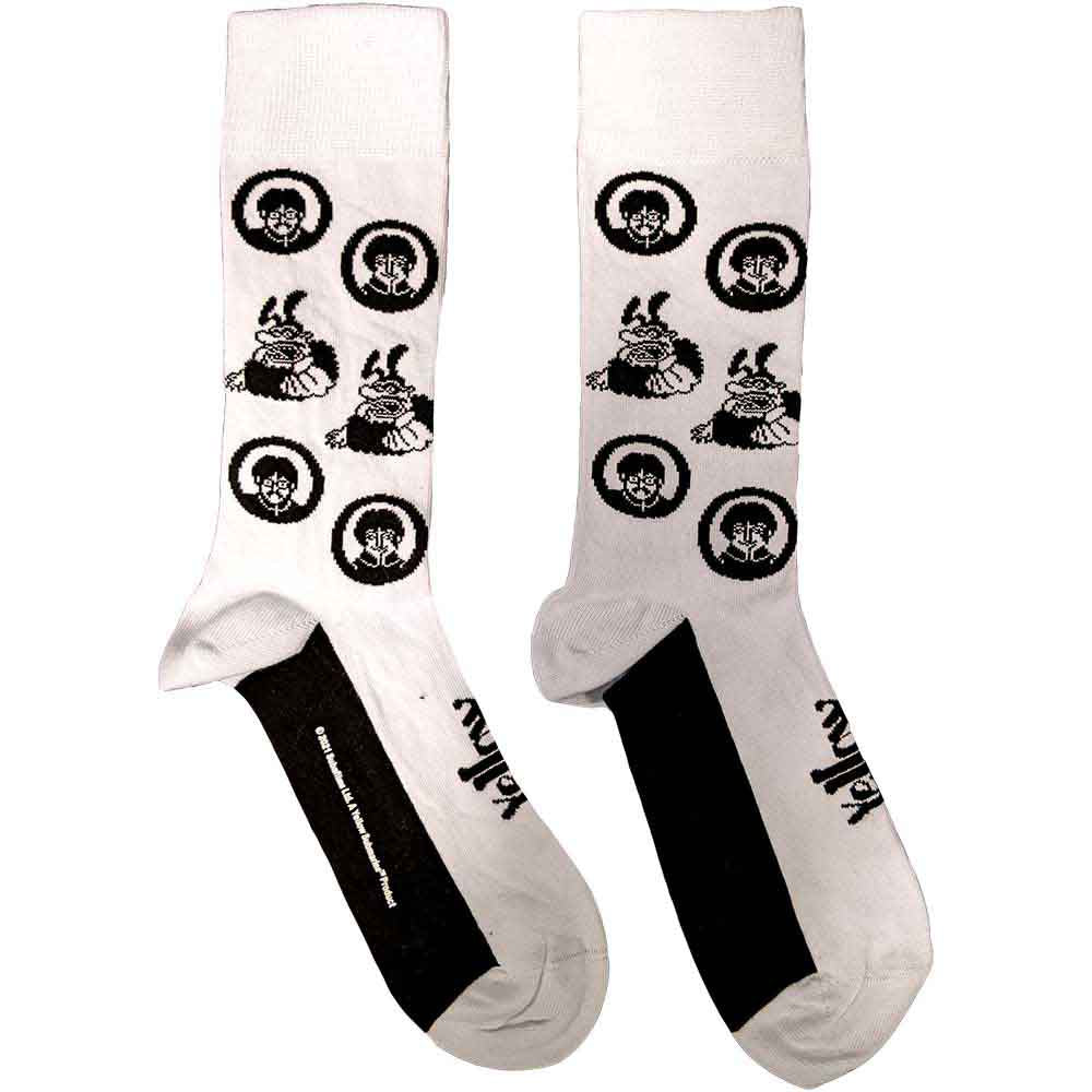 The Beatles - Band & Meanies Monochrome - Socks White
