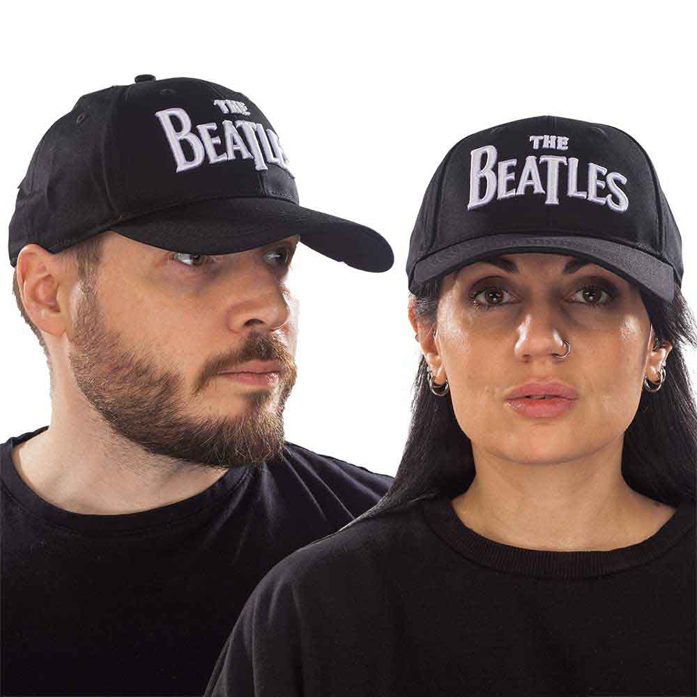 The Beatles - Drop T Logo - Hat Black