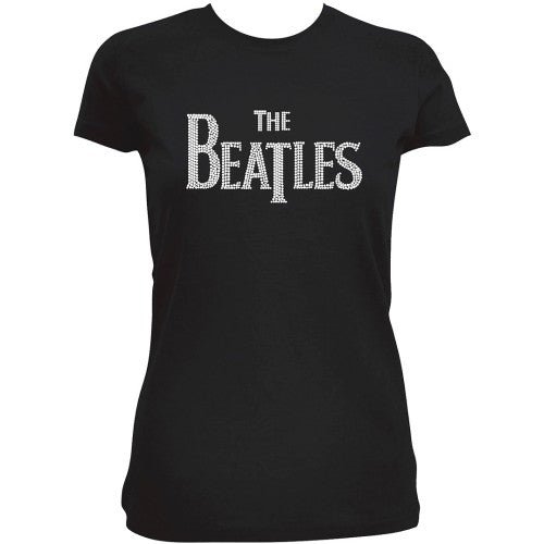 The Beatles - Drop T Logo - T-Shirt Black