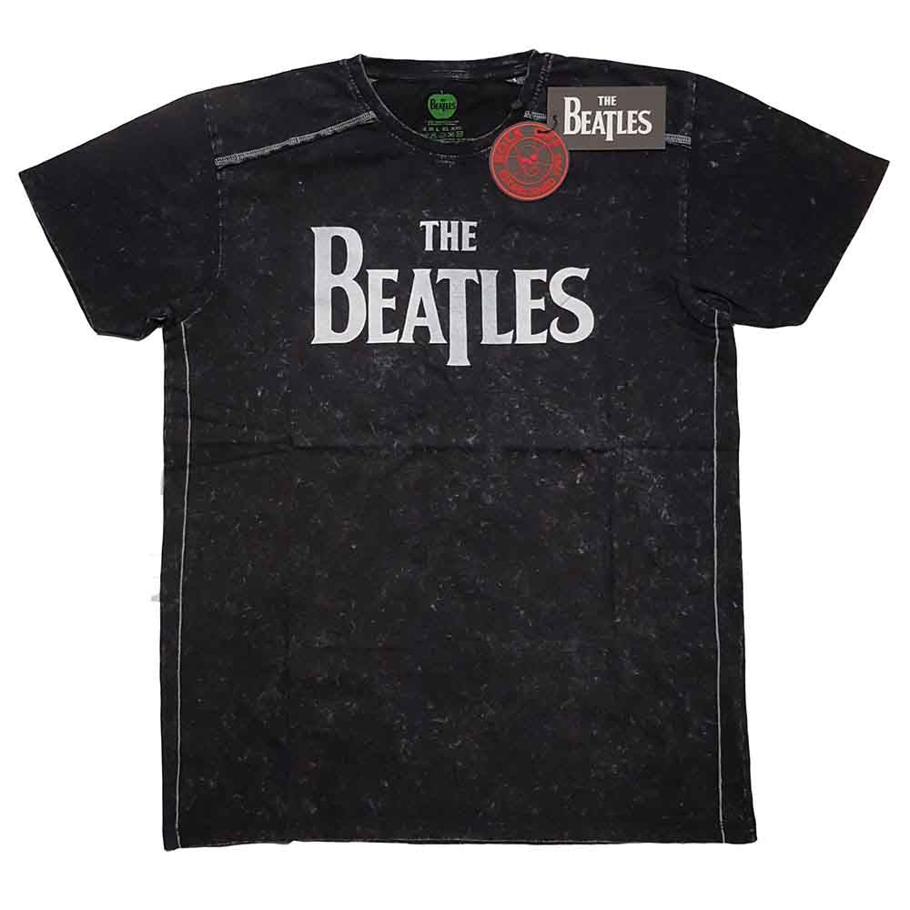The Beatles - Drop T Logo - T-Shirt Black