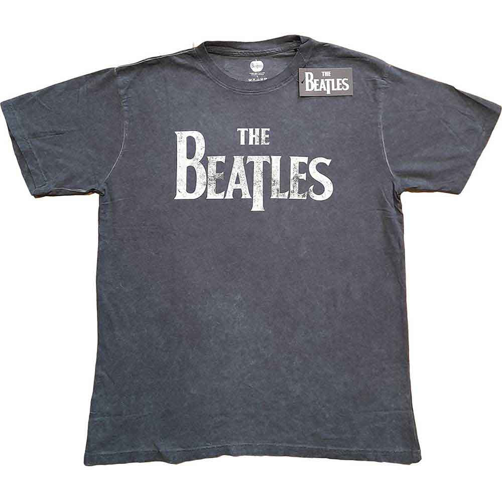 The Beatles - Drop T Logo - T-Shirt Grey