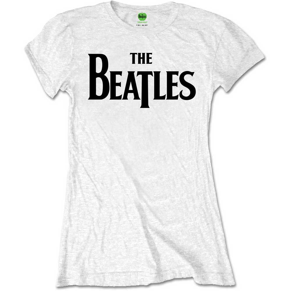 The Beatles - Drop T Logo - T-Shirt White