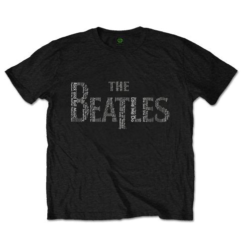 The Beatles - Drop T Songs - T-Shirt Black