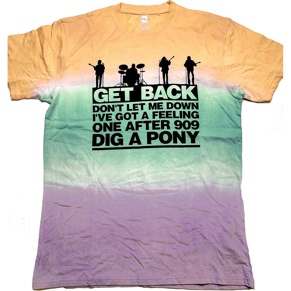 The Beatles - Get Back Gradient - T-Shirt Multicolour