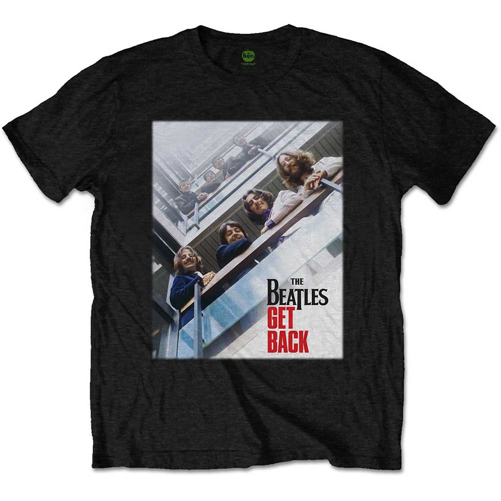 The Beatles - Get Back Poster - T-Shirt Black