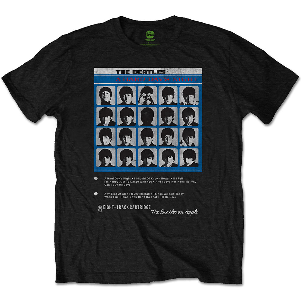 The Beatles - Hard Days Night 8 Track - T-Shirt Black
