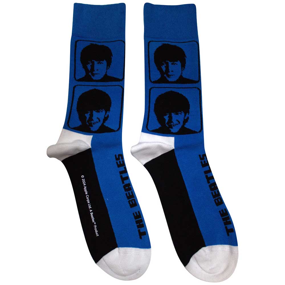 The Beatles - Hard Day's Night Headshots - Blue