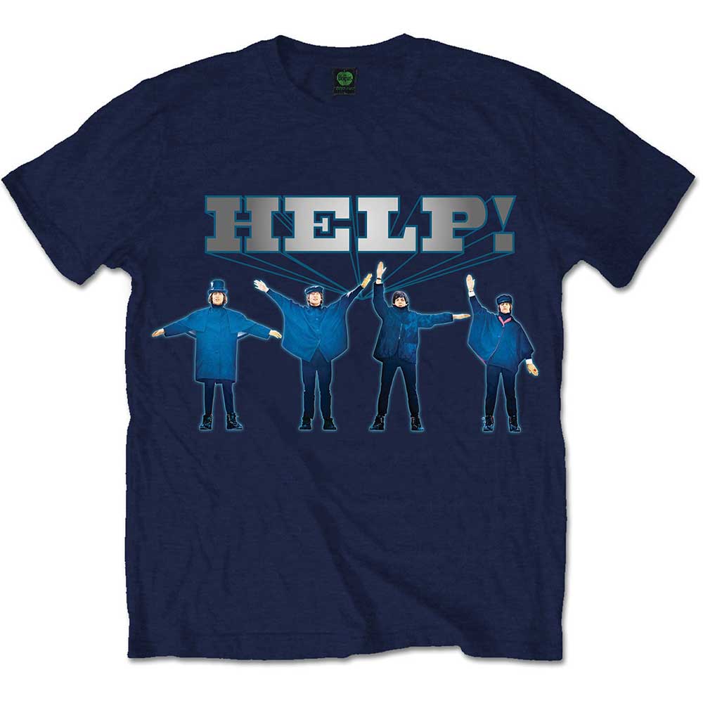 The Beatles - Help! - T-Shirt Blue