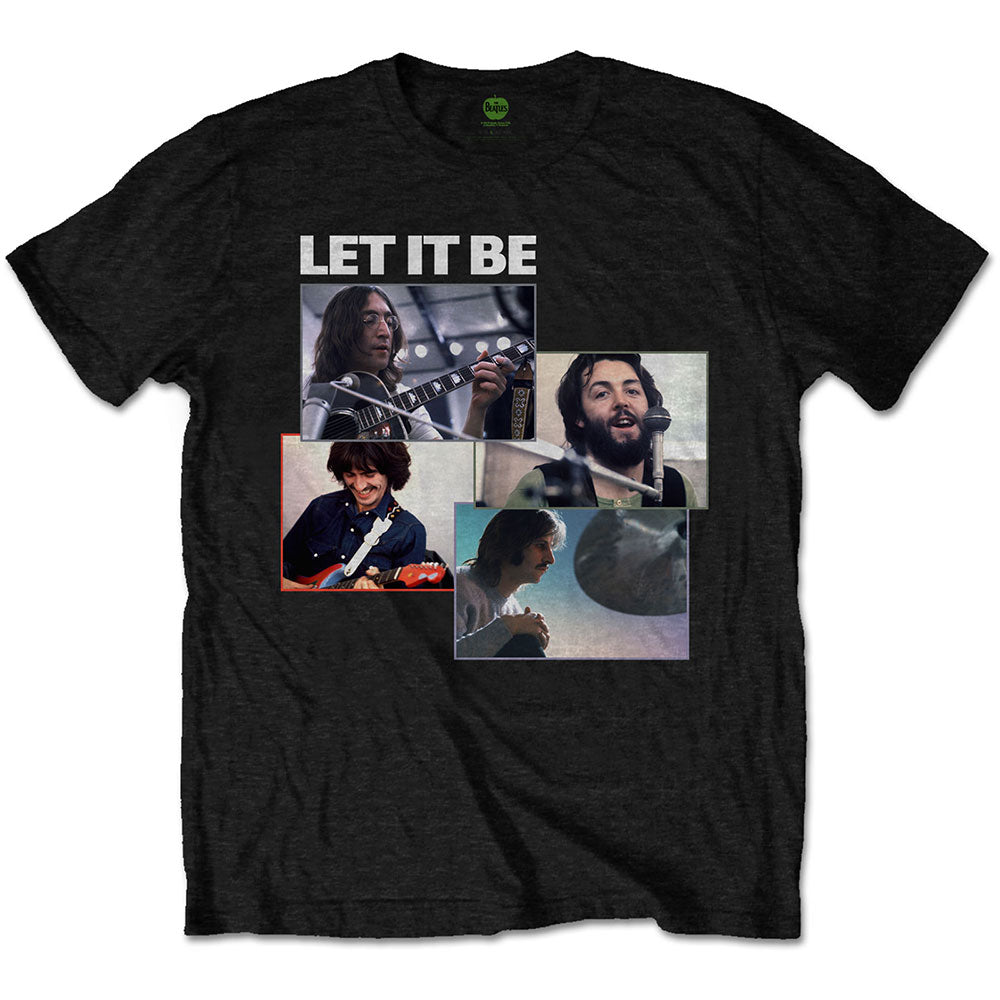 The Beatles - Let It Be Recording Shots - T-Shirt Black