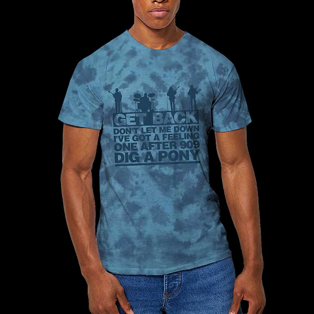 The Beatles - Let it Be Songs - T-Shirt Blue
