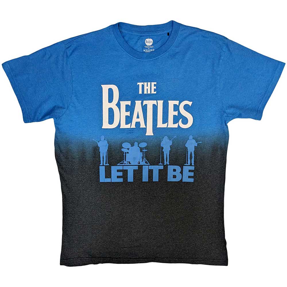 The Beatles - Let It Be Split - T-Shirt Blue