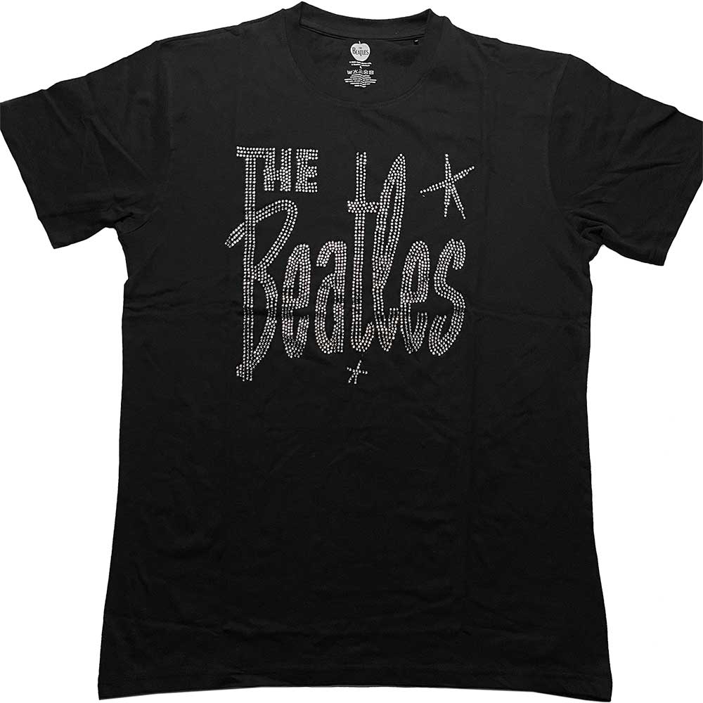 The Beatles - Retro Logo - T-Shirt Black