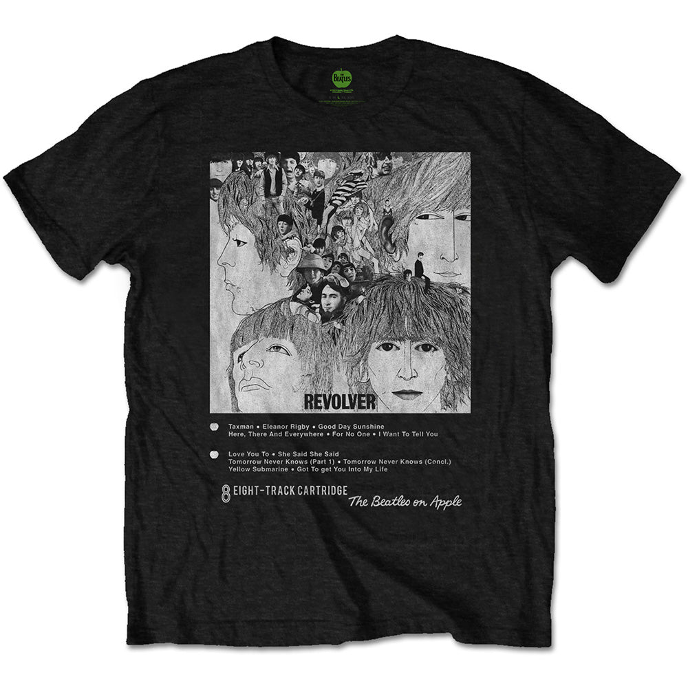 The Beatles - Revolver 8 Track - T-Shirt Black