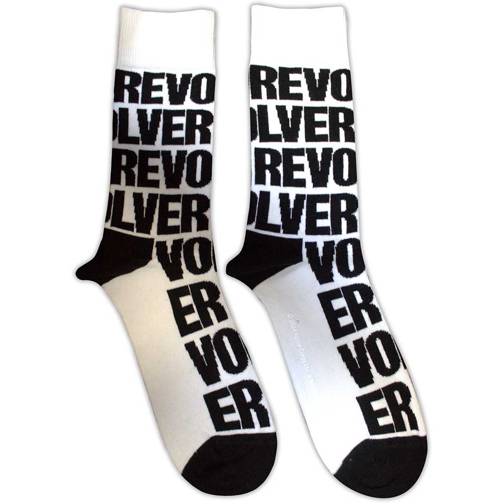 The Beatles - Revolver Text Repeat - White