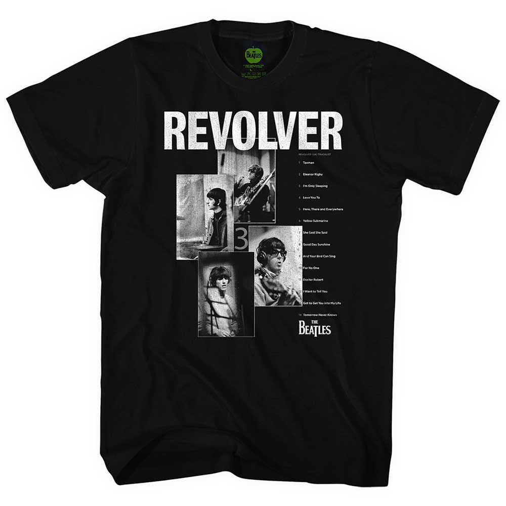 The Beatles - Revolver Tracklist - T-Shirt Black