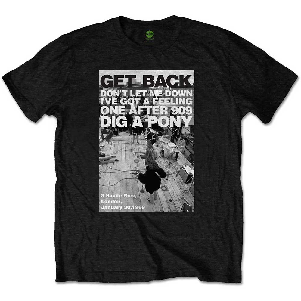 The Beatles - Rooftop Shot - T-Shirt Black