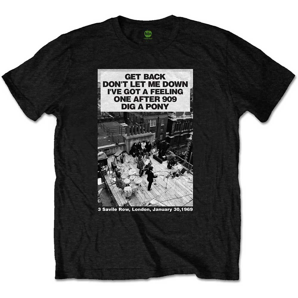 The Beatles - Rooftop Songs - T-Shirt Black