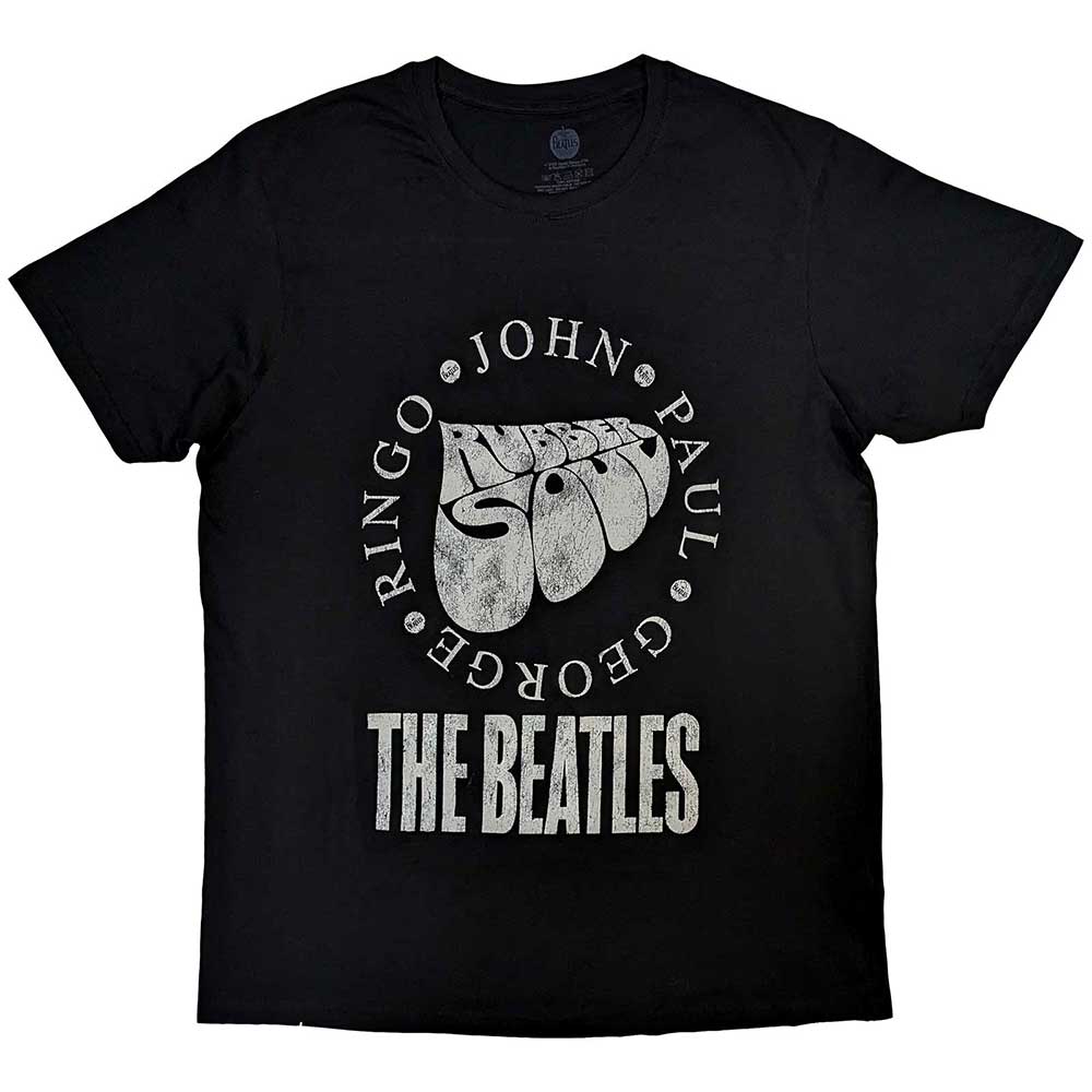 The Beatles - Rubber Soul Names - T-Shirt Black