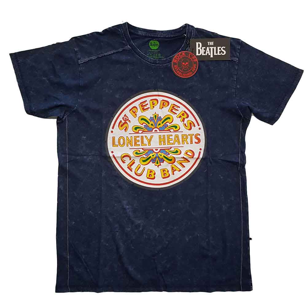The Beatles - Sgt Pepper Drum - T-Shirt Blue
