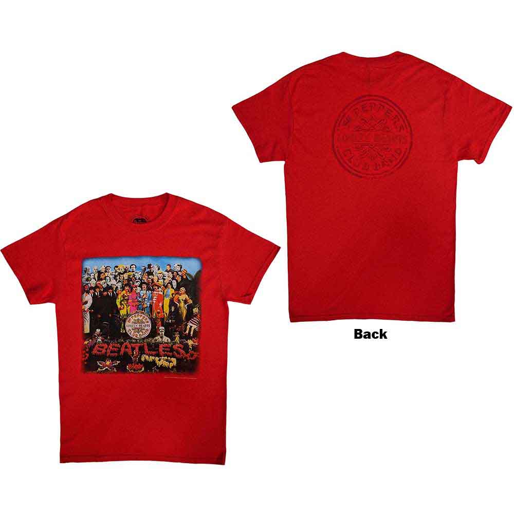 The Beatles - Sgt Pepper - T-Shirt Red