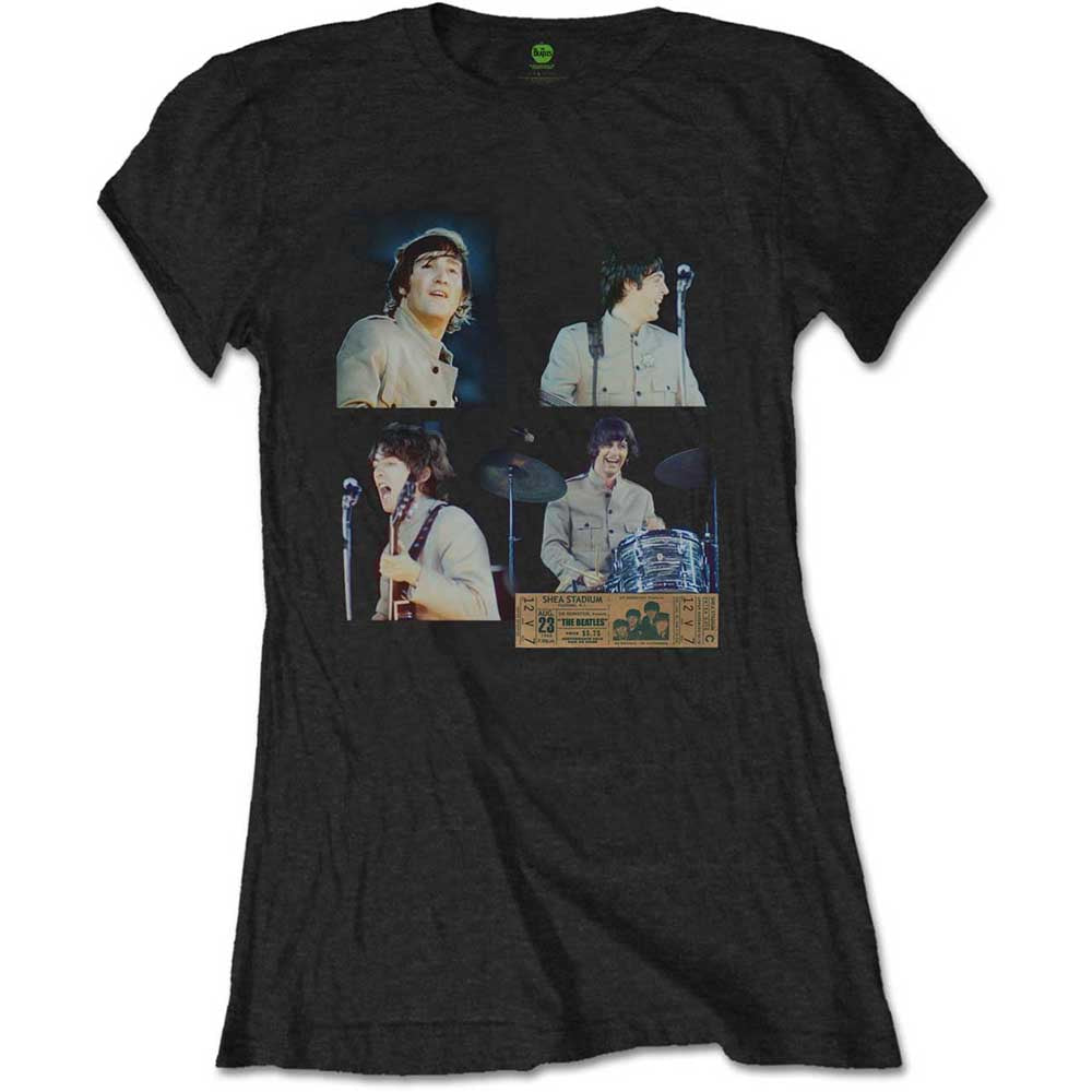 The Beatles - Shea Stadium Shots - T-Shirt Black