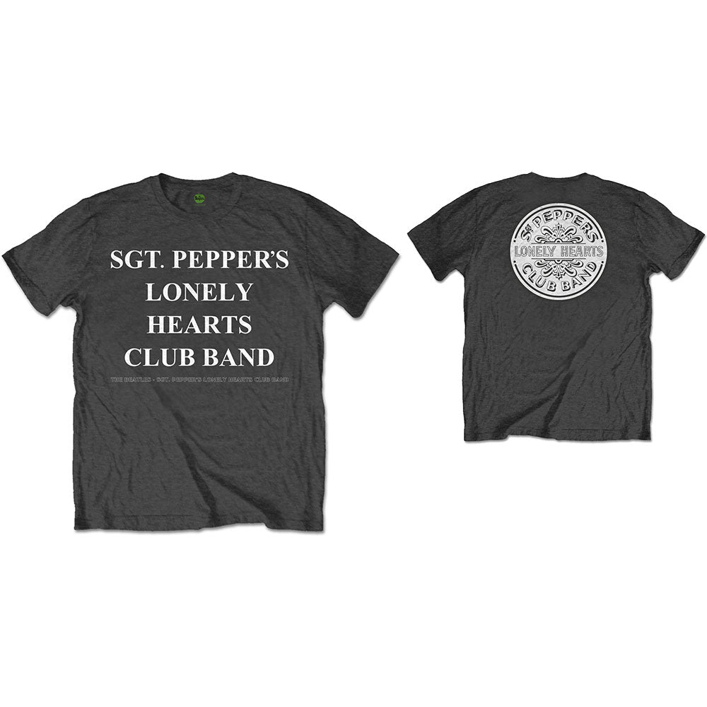 The Beatles - SPLHCB with Drum - T-Shirt Grey