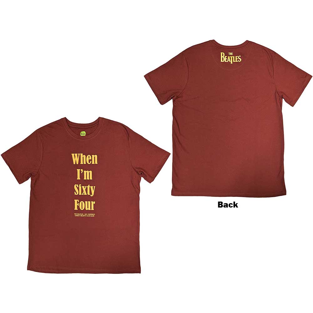 The Beatles - When I'm Sixty Four - T-Shirt Red