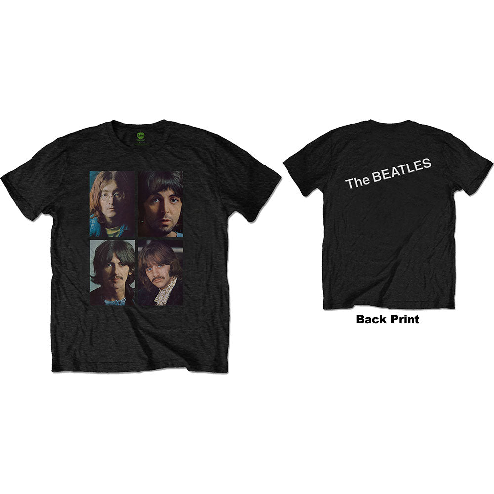 The Beatles - White Album Faces - T-Shirt Black