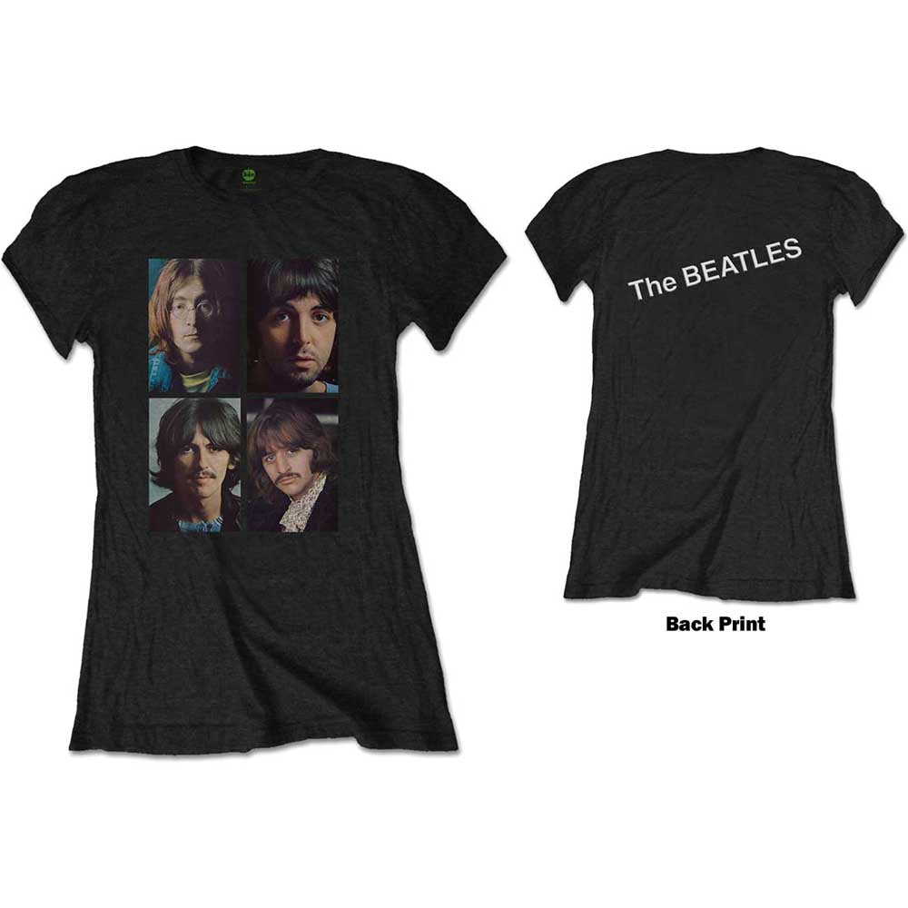 The Beatles - White Album Faces - T-Shirt Black