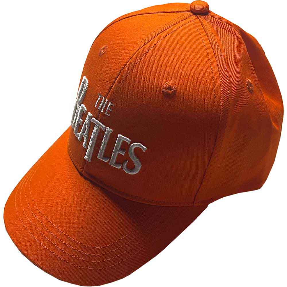 The Beatles - White Drop T Logo - Hat Orange