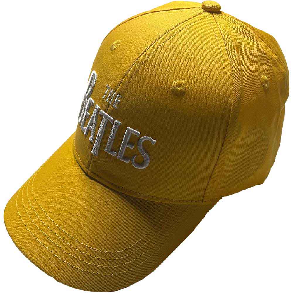 The Beatles - White Drop T Logo - Hat Yellow