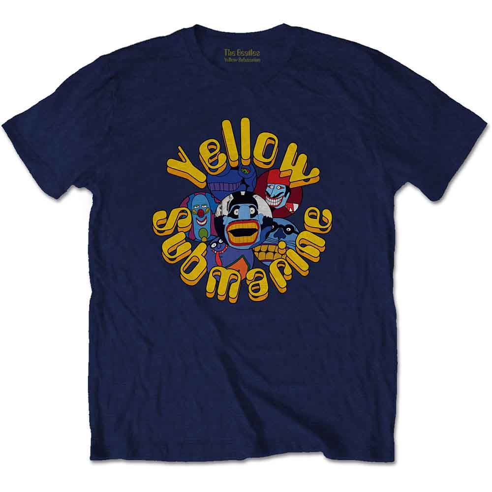 The Beatles - Yellow Submarine Baddies - T-Shirt Blue