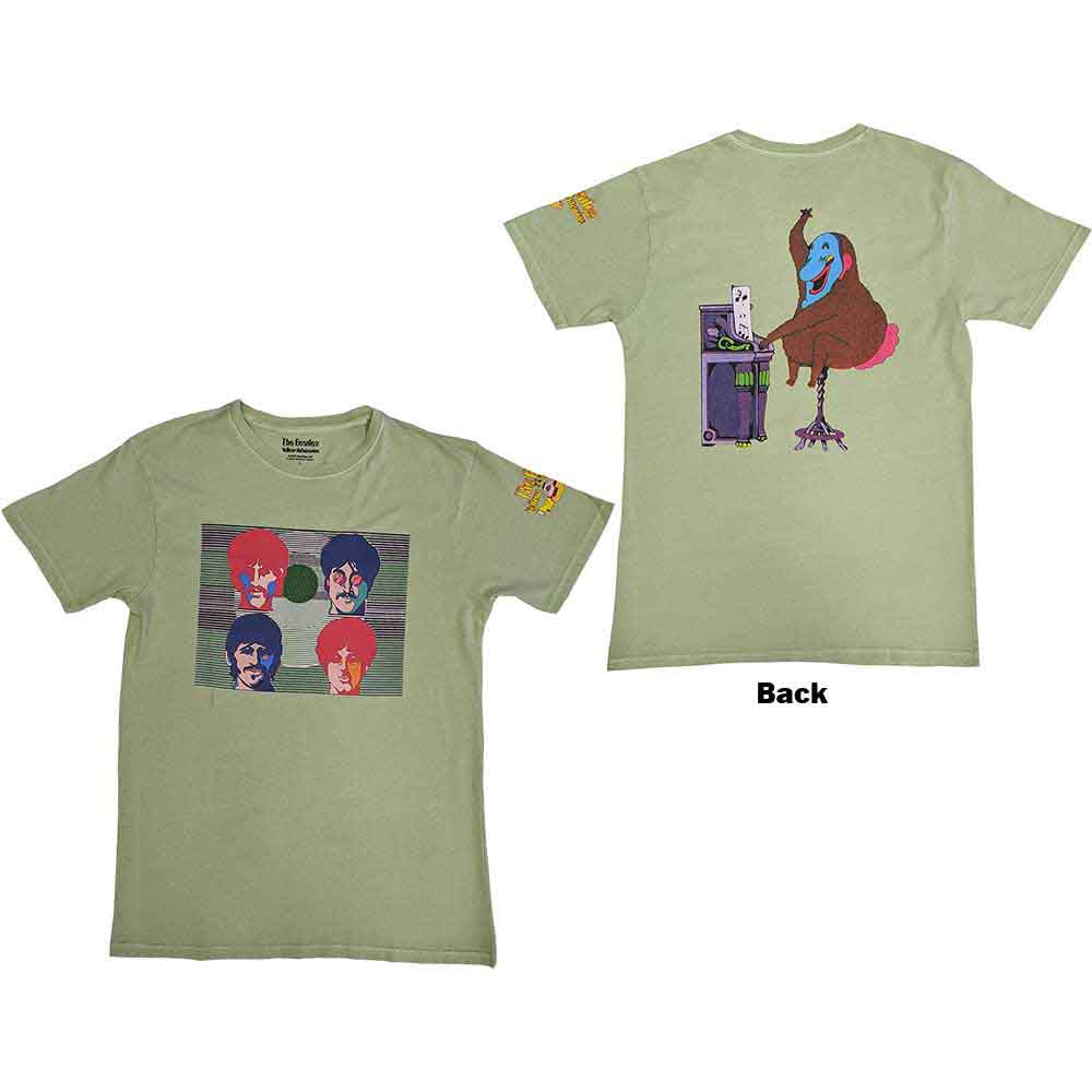 The Beatles - Yellow Submarine Magic Piano - T-Shirt Green