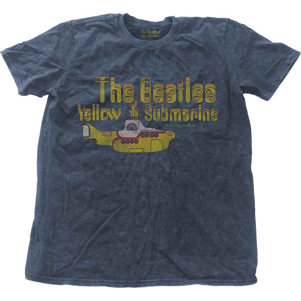 The Beatles - Yellow Submarine Nothing Is Real - T-Shirt Blue