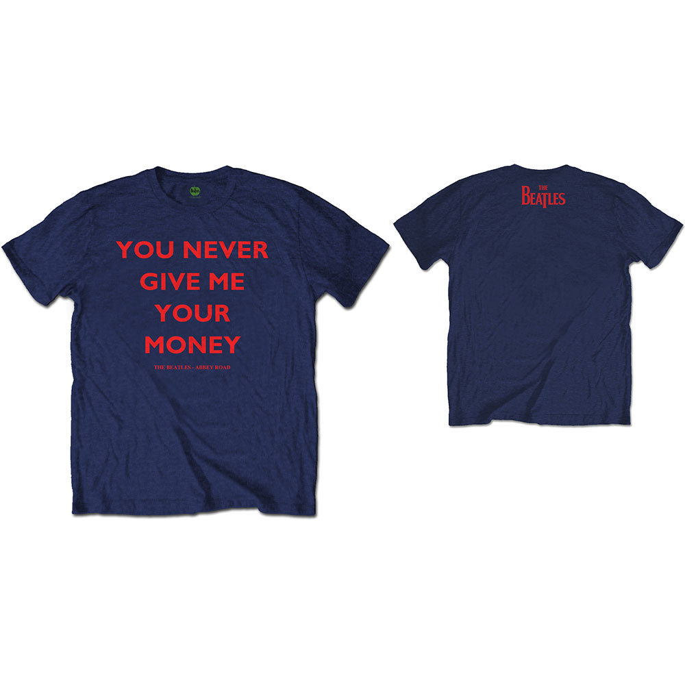 The Beatles - You Never Give Me Your Money - T-Shirt Blue